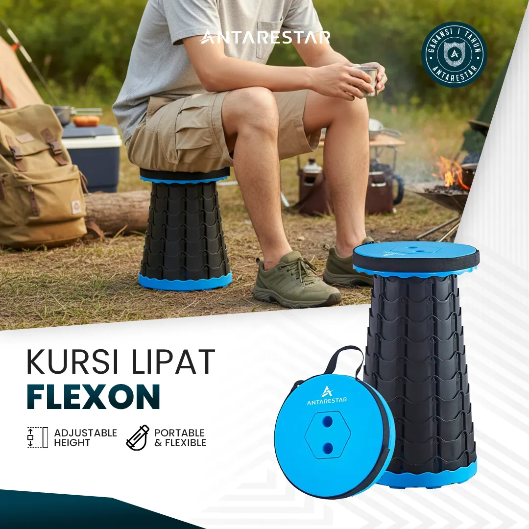 Kursi Lipat Bulat FLEXON Portabel